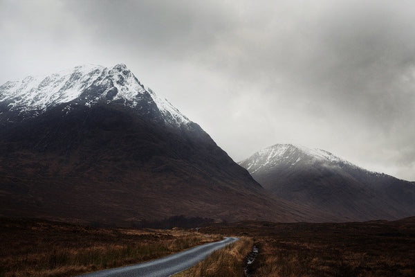 Glencoe Mountains in Storm, Scotland