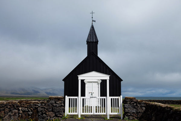 Búðir Church with Clouds, Iceland